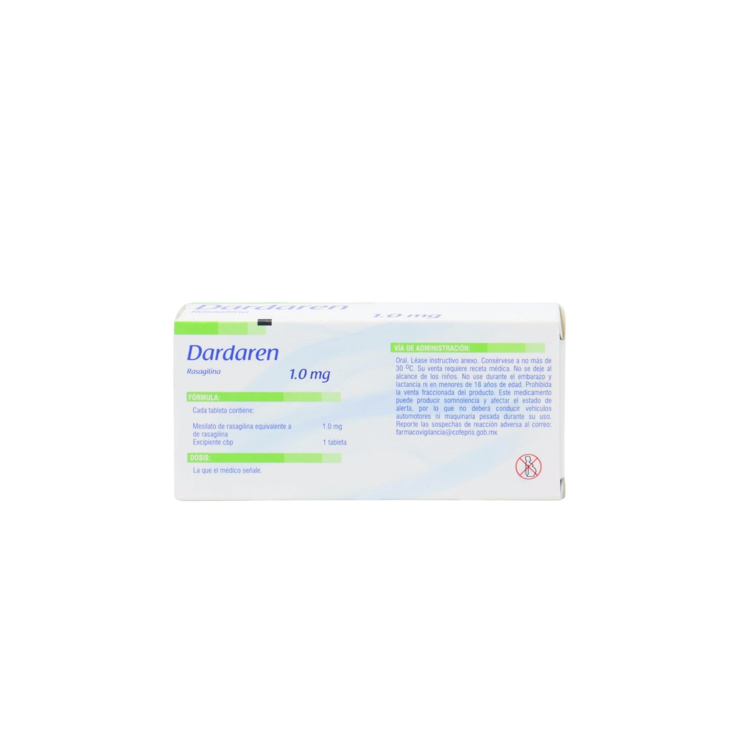 Dardaren Tabletas 1mg Caja C/30 Paquete de 2