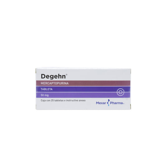 DEGEHN MERCAPTOPURINA 50 MG. C/ 25 TABS. -MEXAR PHARMA