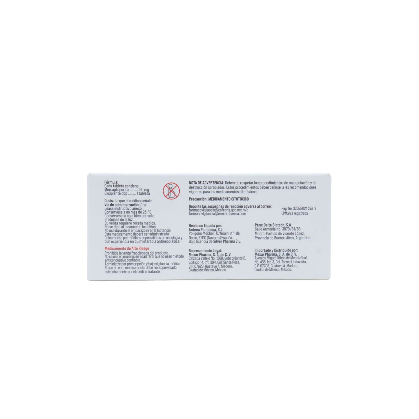 DEGEHN MERCAPTOPURINA 50 MG. C/ 25 TABS. -MEXAR PHARMA