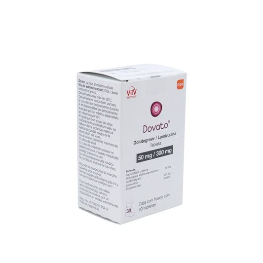 Dovato Dolutegravir / Lamivudina 50 mg / 300 mg, 30 Tabletas