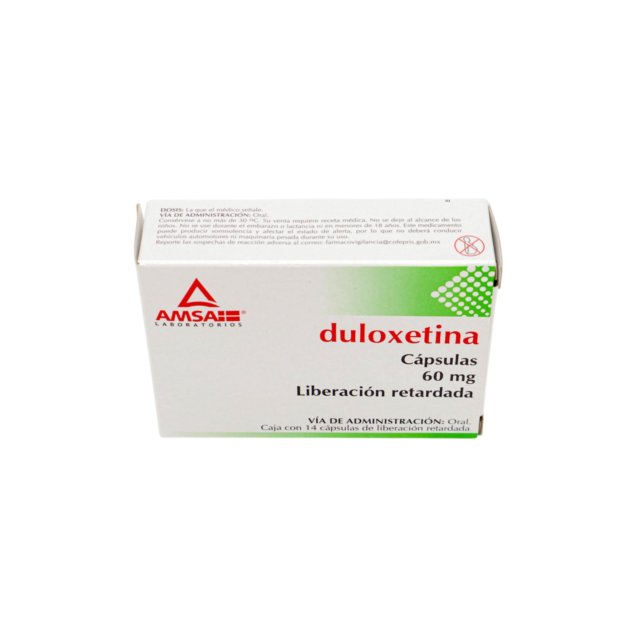 Duloxetina de 60mg Caja C/14 - Zuca MedLine
