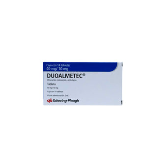 compare product Duoalmetec Olmesartán Medoxomilo / Amlodipino 40 mg / 10 mg, Caja con 14 tabletas