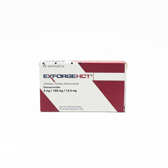 compare product Exforgehct 5 mg / 160 mg/ 12.5 mg Caja con 28 Comprimidos