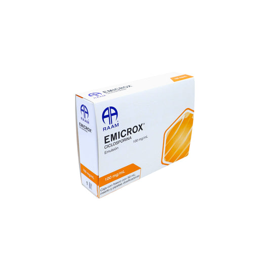 Emicrox Ciclosporina 100 mg/mL, Emulsión Frasco 50 mL