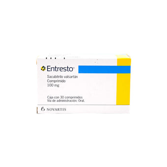 compare product Entresto Sacubitrilo valsartán 100 mg, 30 comprimidos