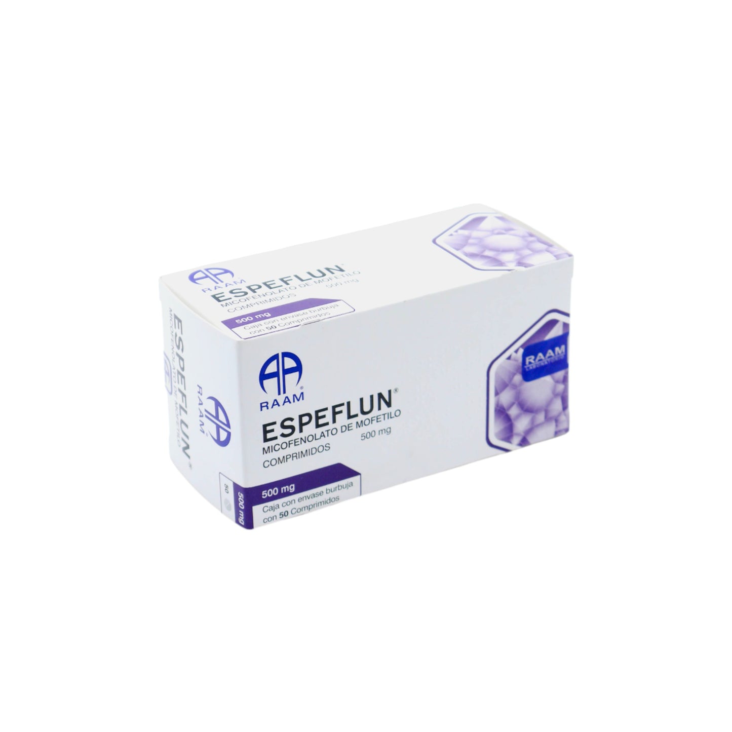 Espeflun Micofelonato de Mofetilo 500 mg, 50 Comprimidos