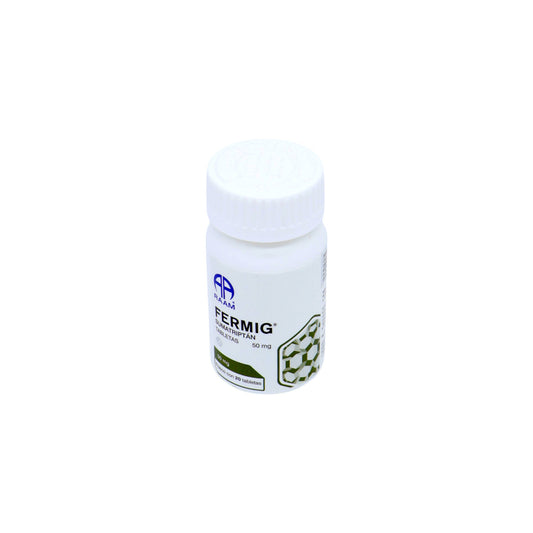 Fermig Sumatriptán 50 mg, 20 Tabletas