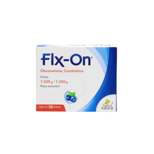Flx-On Glucosamina, Condroitina 1.500 g / 1.200 g Caja C/30