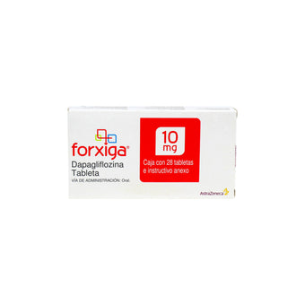 compare product Forxiga 10 mg, Caja con 28 Tabletas