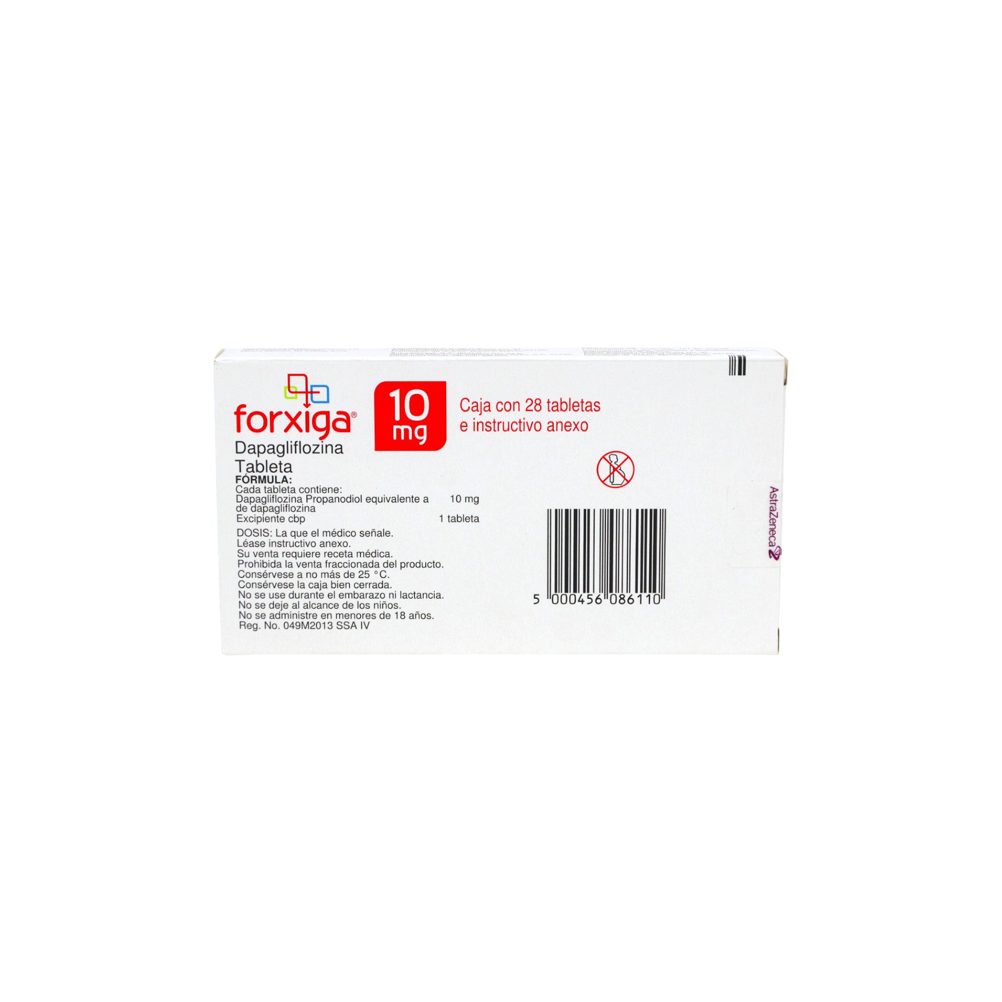 Forxiga Dapagliflozina 10 mg Caja C/28 - Zuca MedLine