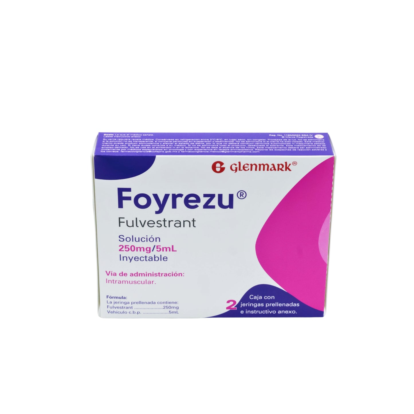 Foyrezu Fulvestran 250 mg, C/2 jeringas prellenadas