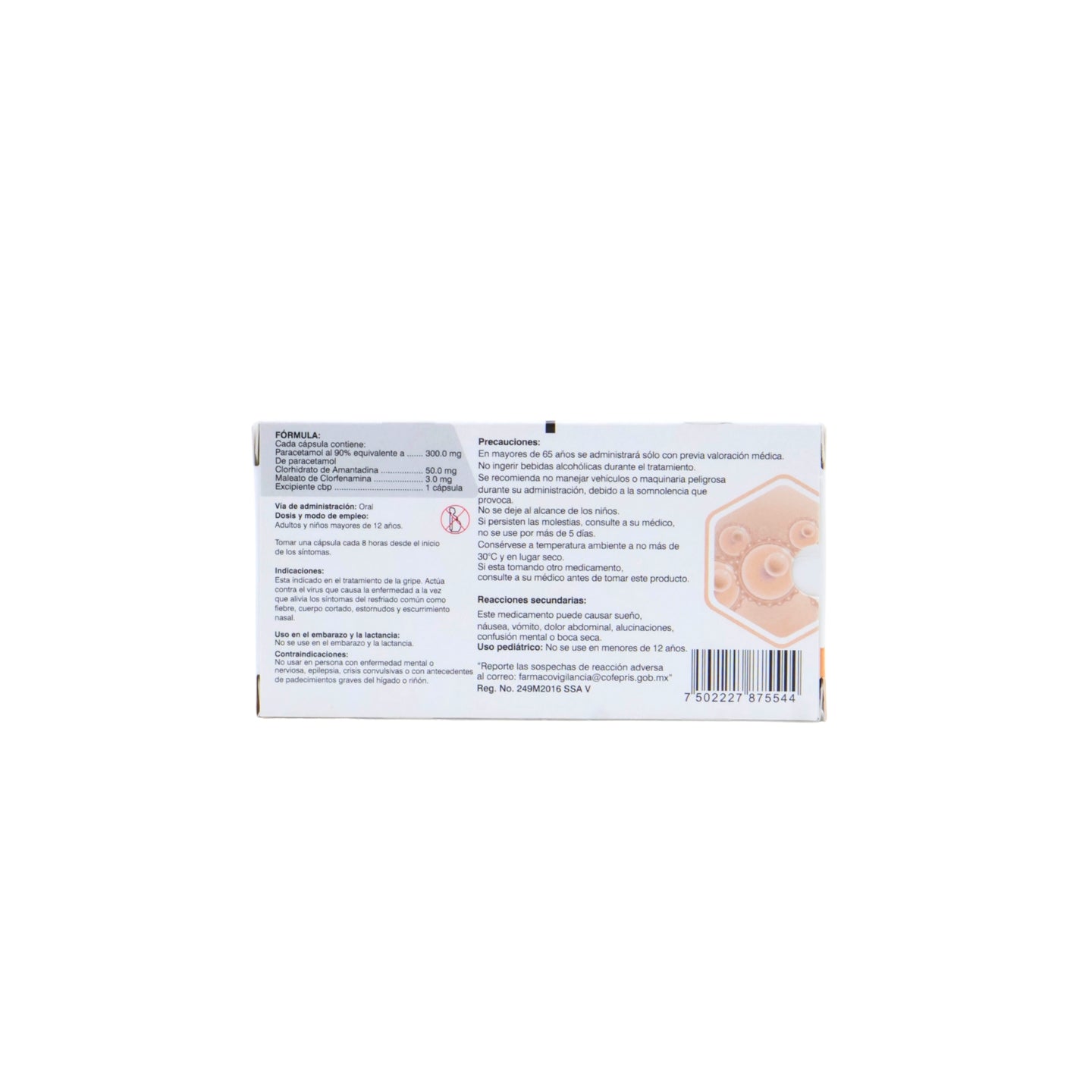 Frosdem Paracetamol Amantadina Clorfenamina 300mg 50mg 3mg