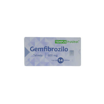 compare product Gemfibrozilo 600 mg, Caja con 14 tabletas