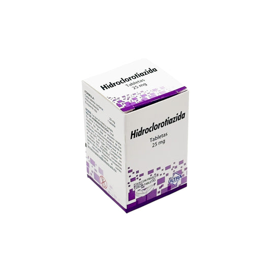 Hidroclorotiazida 25 mg, 20 tabletas