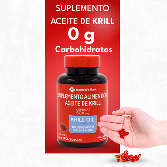 compare product Aceite de Krill 500 mg, 60 Cápsulas