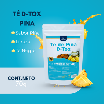 compare product Té D-Tox Piña C-Lazonde – Con Linaza y Té Negro | 70 g