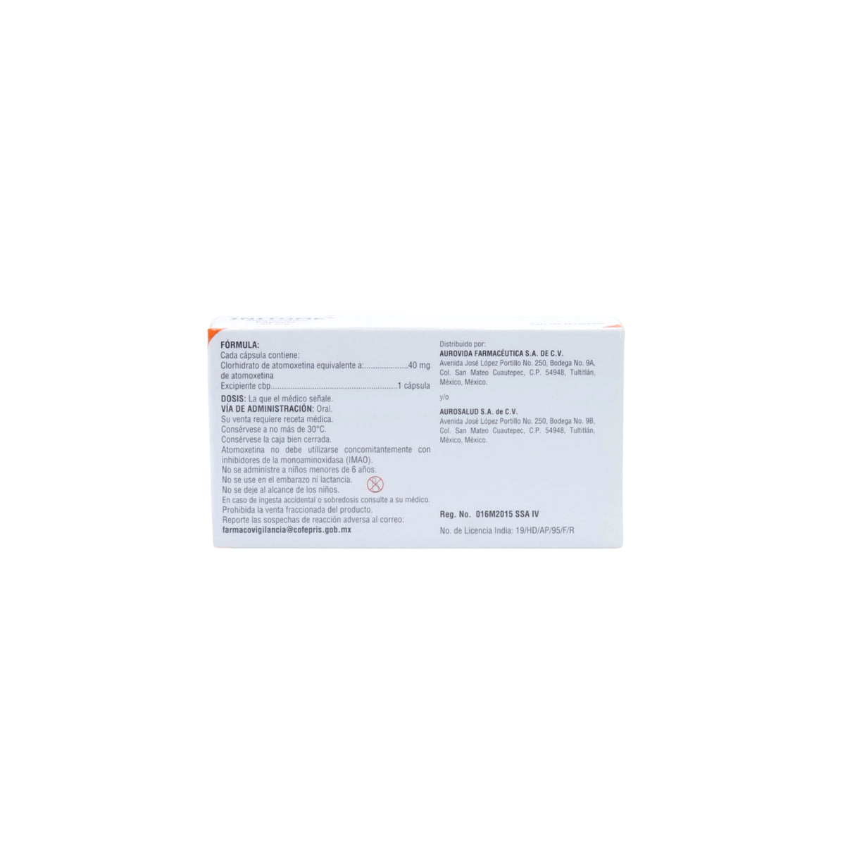Initome Atomoxetina 40mg