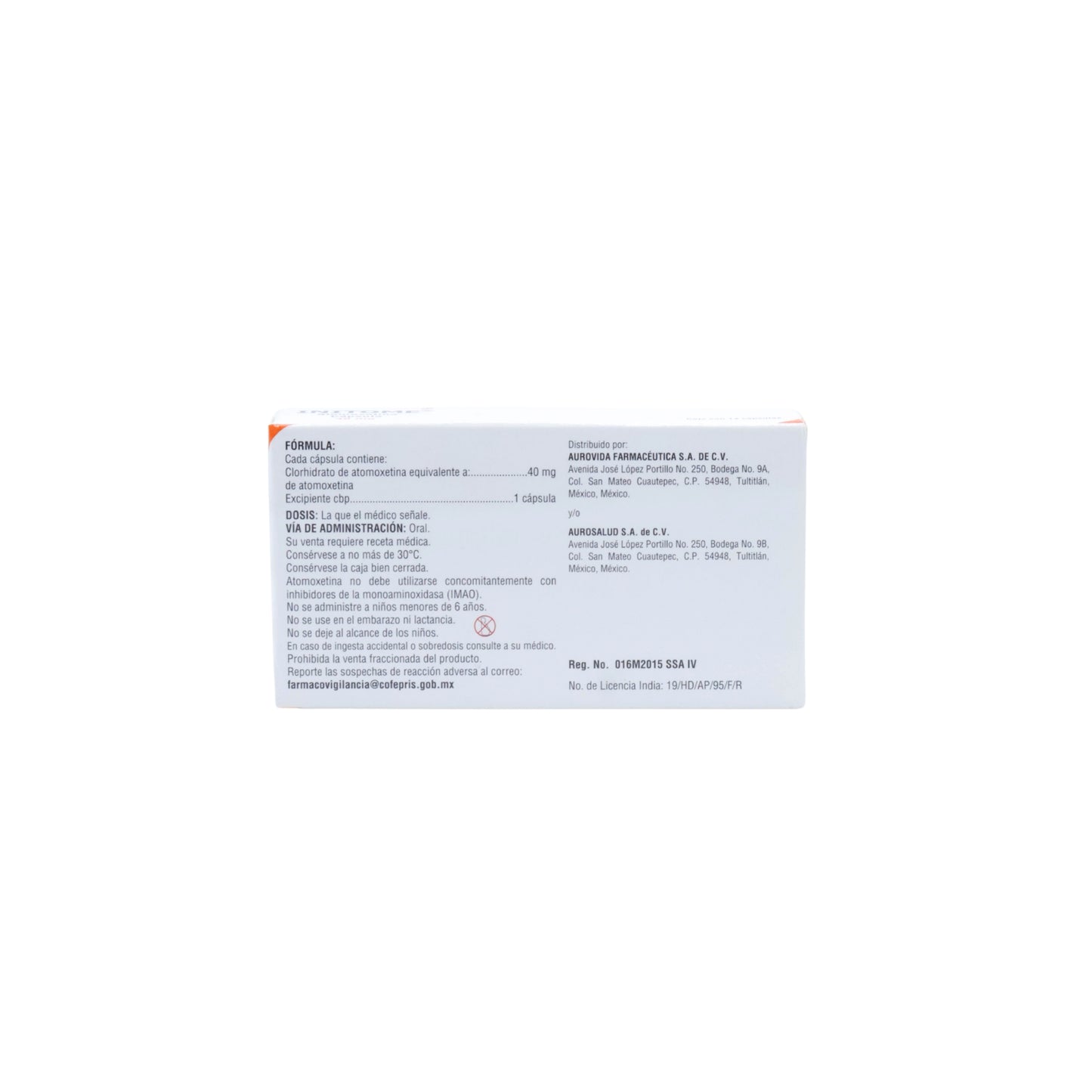 Initome Atomoxetina 40mg