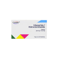 Ibersatán/Hidroclorotiazida de 300mg/12.5mg Caja con 28
