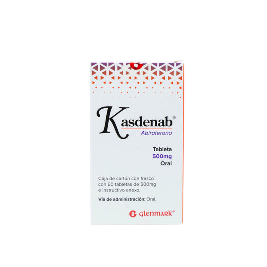 Kasdenab Abiraterona 500 mg, 60 Tabletas