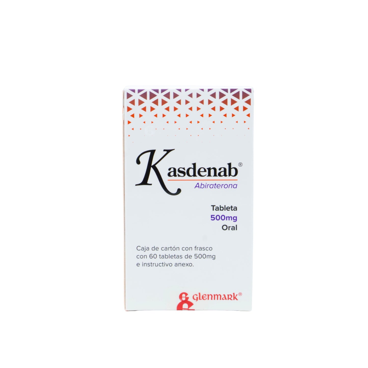 Kasdenab Abiraterona 500 mg, 60 Tabletas