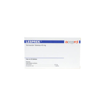 compare product Lesprek Telmisartán 40 mg, 30 tabletas