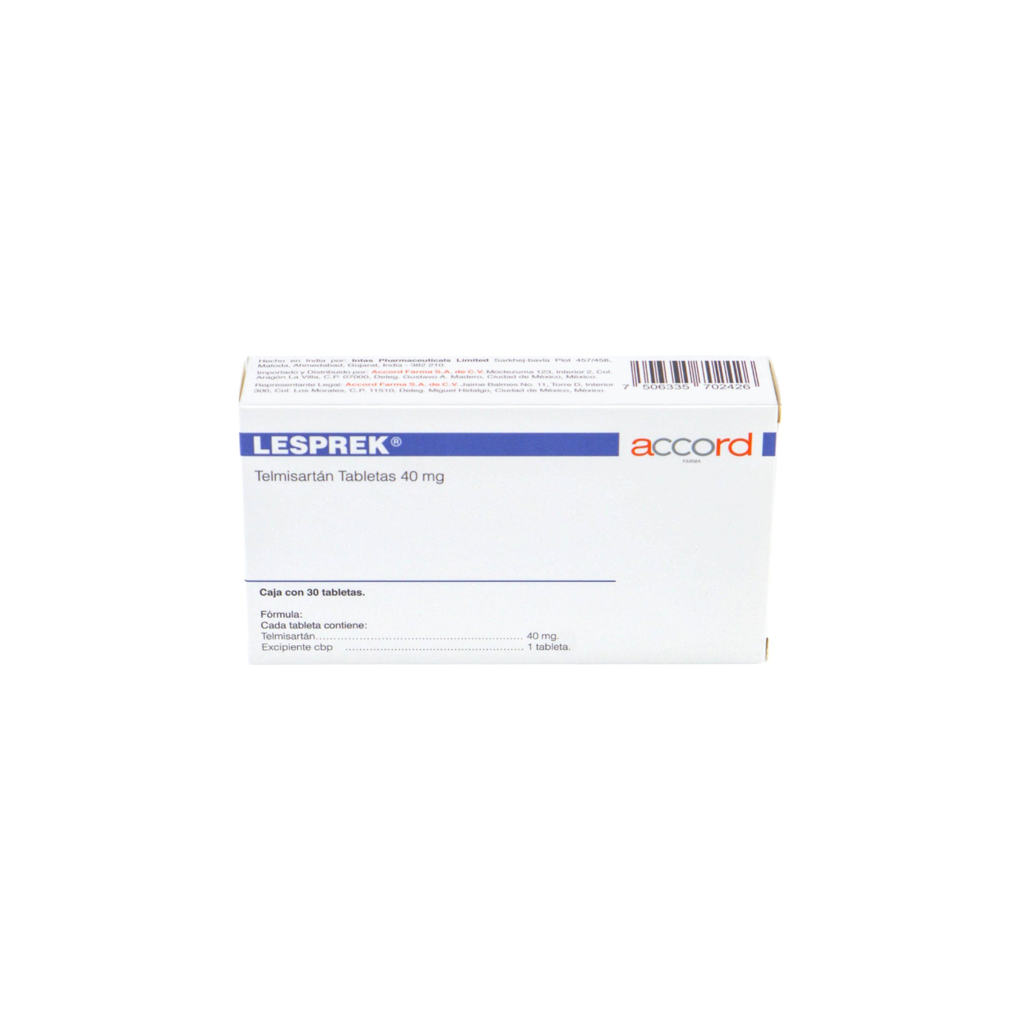 Lesprek_Telmisartan_30Tabletas40mg1