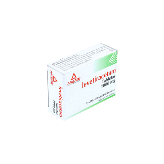 Levetiracetam 1000 mg, 30 tabletas