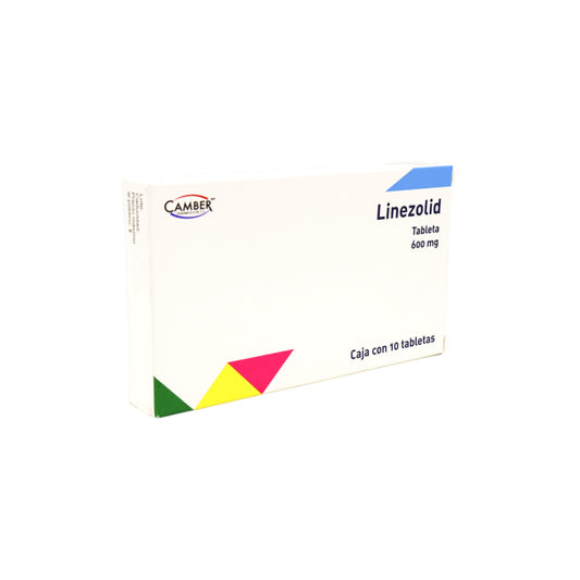 Linezolid 600 mg, 10 tabletas
