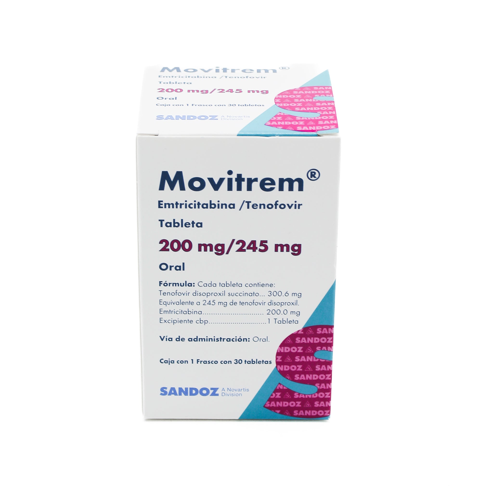 Movitrem 200 mg / 245 mg Caja con 30 Tabletas - Zuca MedLine