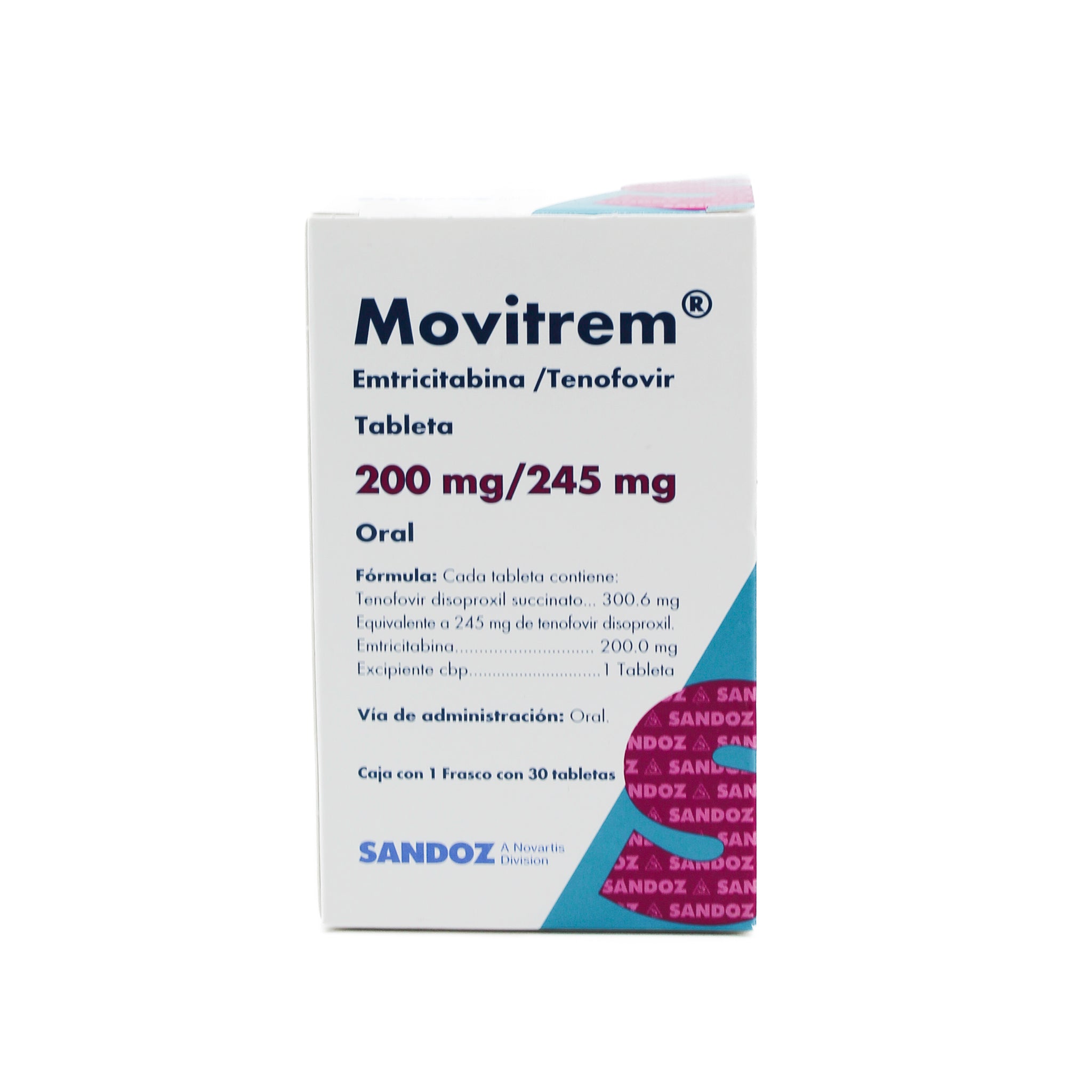 Movitrem 200 mg / 245 mg Caja con 30 Tabletas - Zuca MedLine