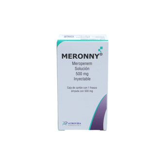 compare product Meronny Meropenem solución 500 mg, frasco ámpula