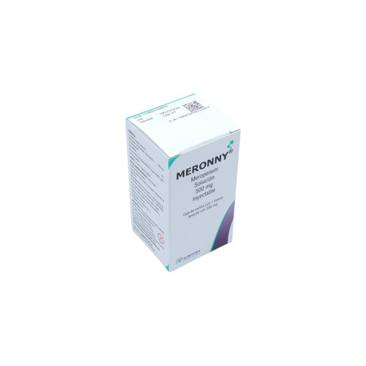 Meronny Meropenem solución 500 mg, frasco ámpula