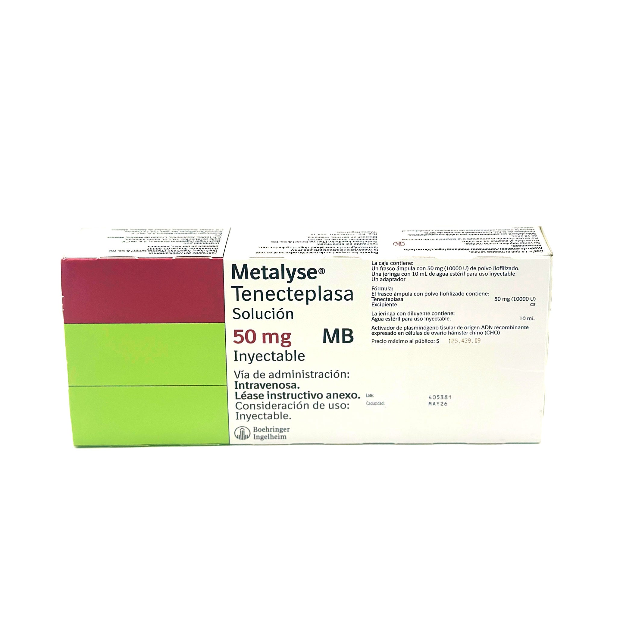 Metalyse Tenecteplasa 50 mg, Solución - Zuca MedLine
