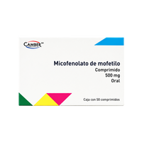 Micofenolato de Mofetilo 500mg con 50 comprimidos