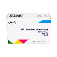 Micofenolato de Mofetilo 500mg con 50 comprimidos