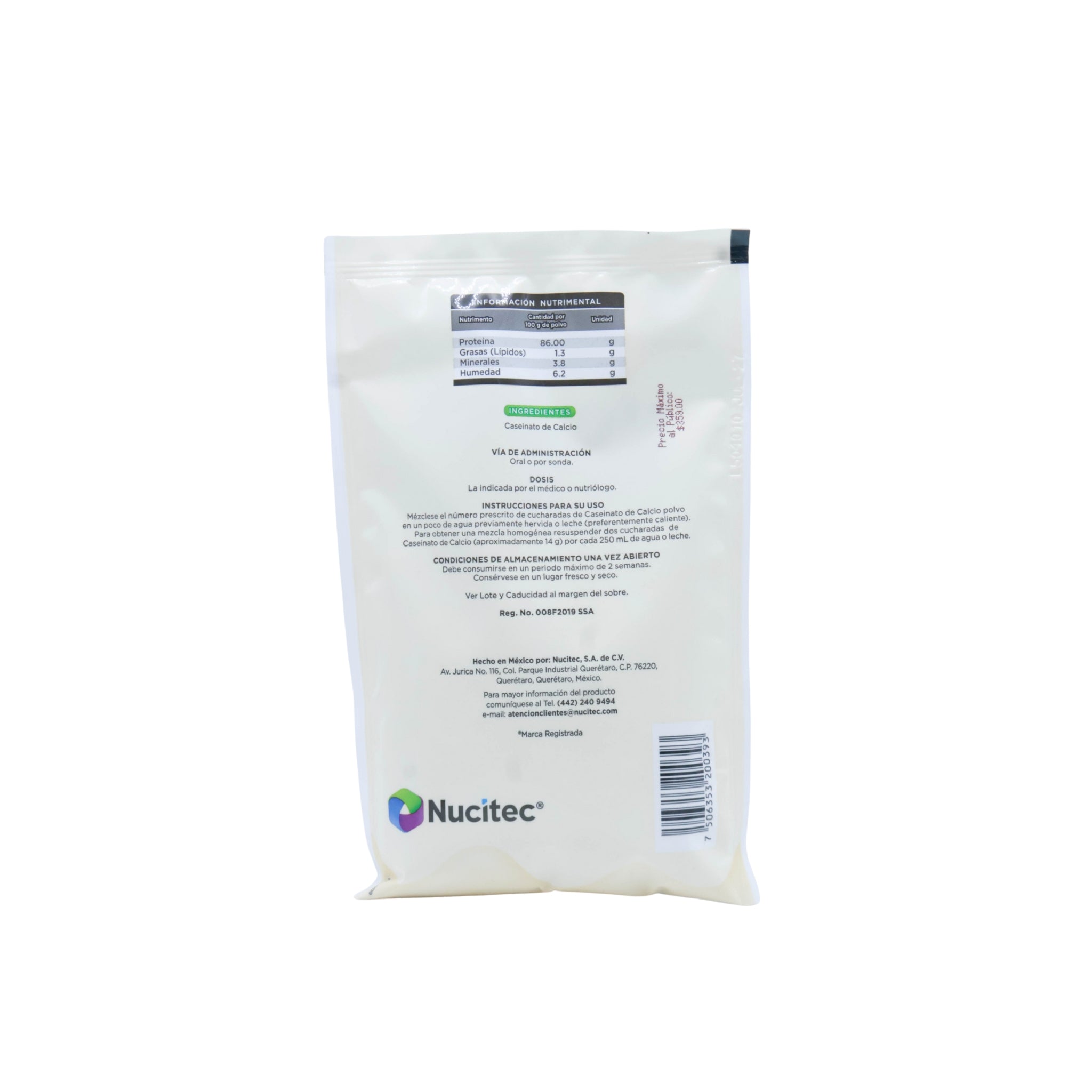 Nucein Polvo Sabor Natural 100g