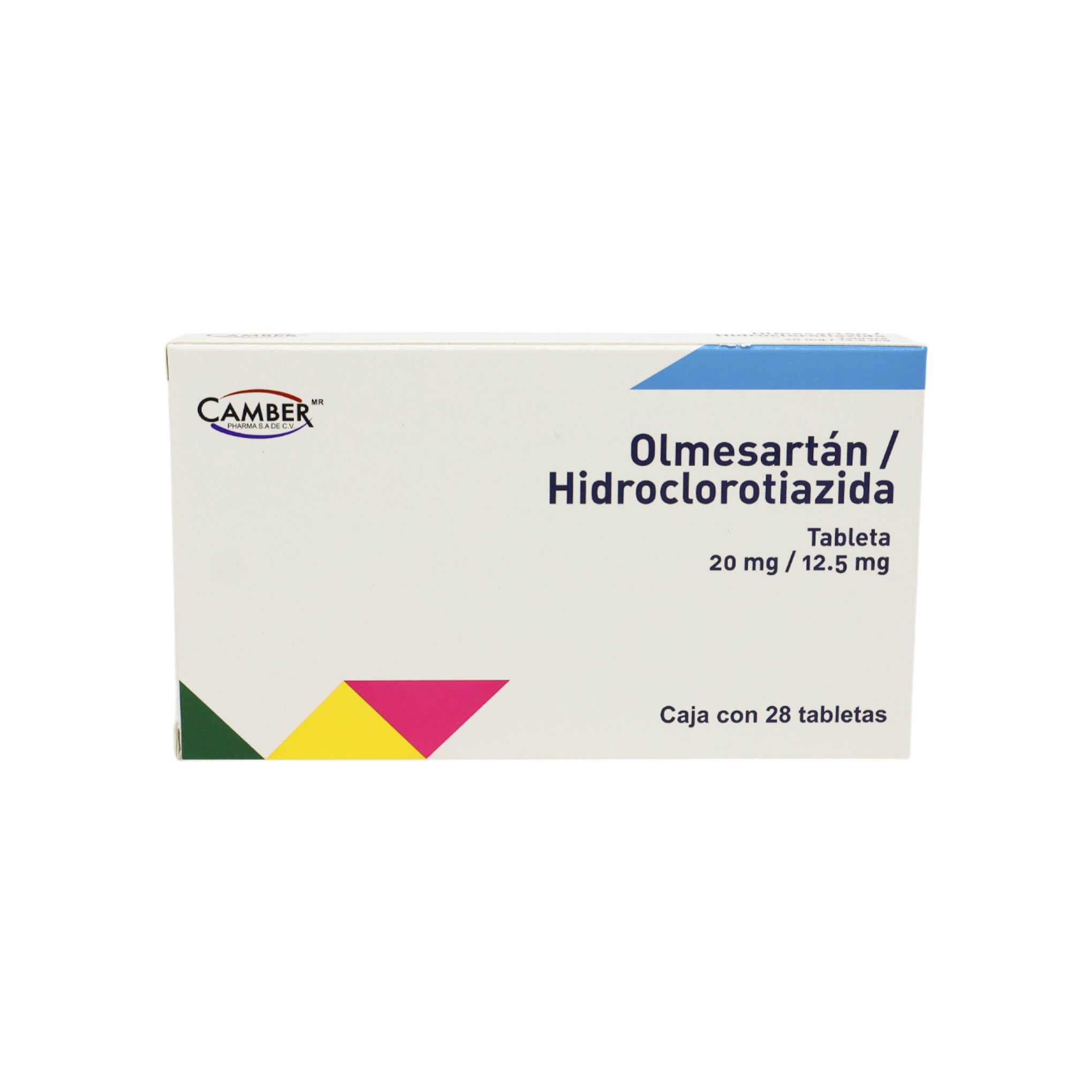 OlmesartanHidroclorotiazida_Camber_28Tabletas20mg1