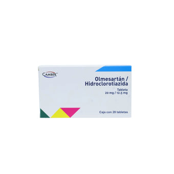 compare product Olmesartán/Hidroclorotiazida 20 mg/12.5 mg, 28 tabletas