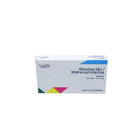 Olmesartán/Hidroclorotiazida 20 mg/12.5 mg, 28 tabletas