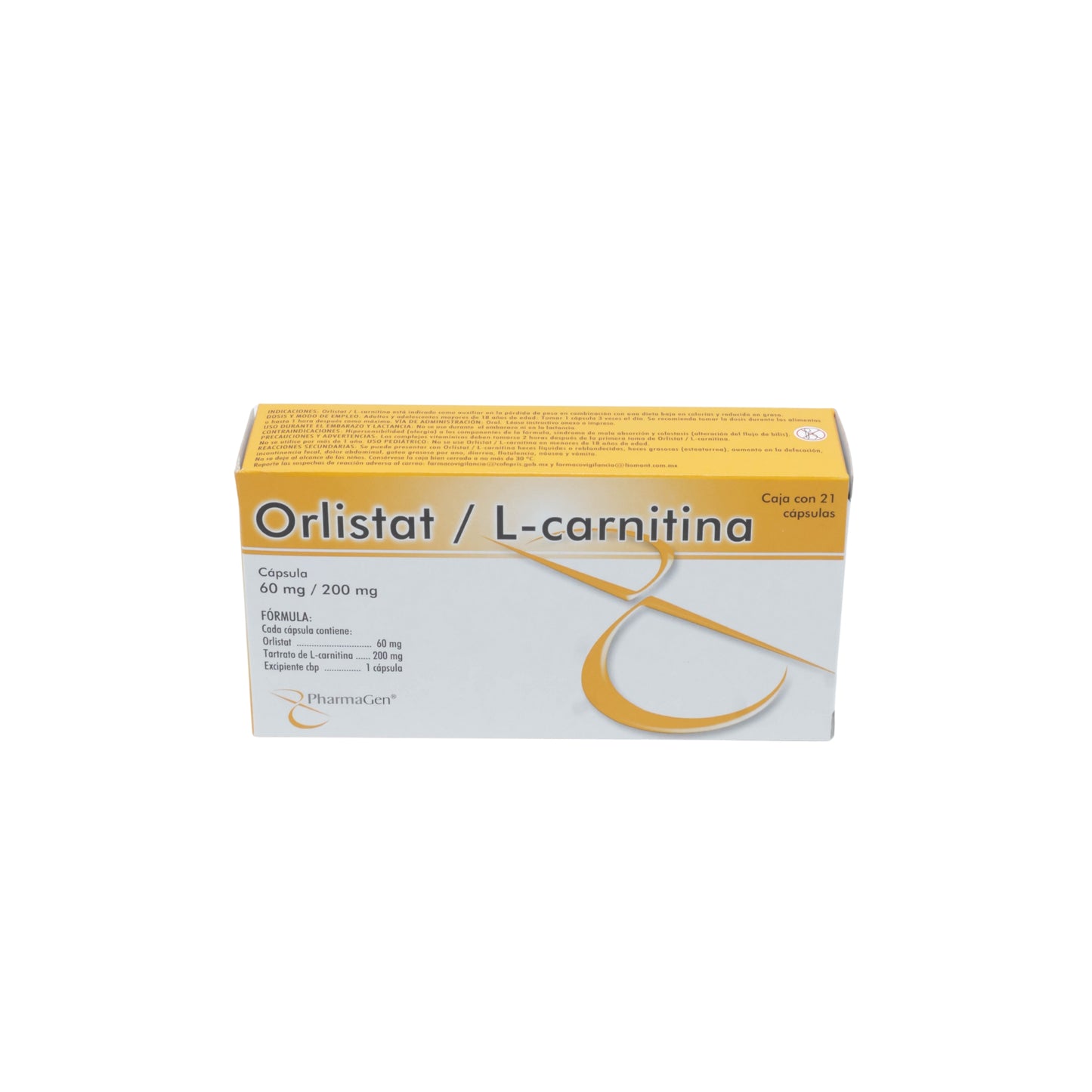 orlistat l carnitina cap Orlistat / L-carnitina 60 mg / 200 mg