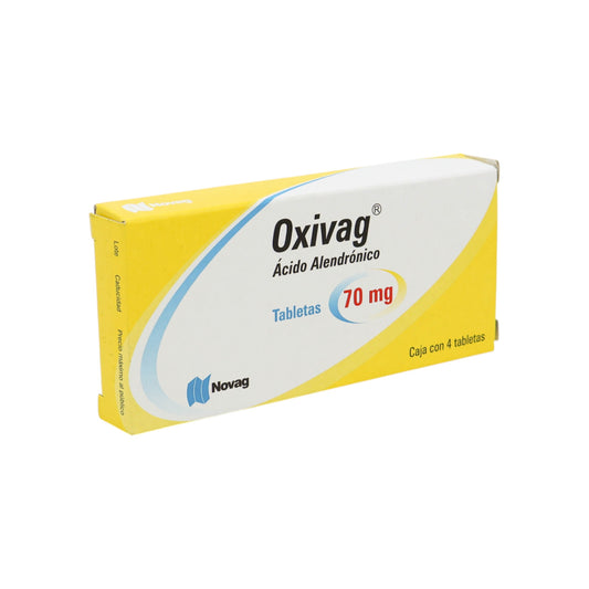 Oxivag Ácido Alendrónico 70 mg, 4 tabletas