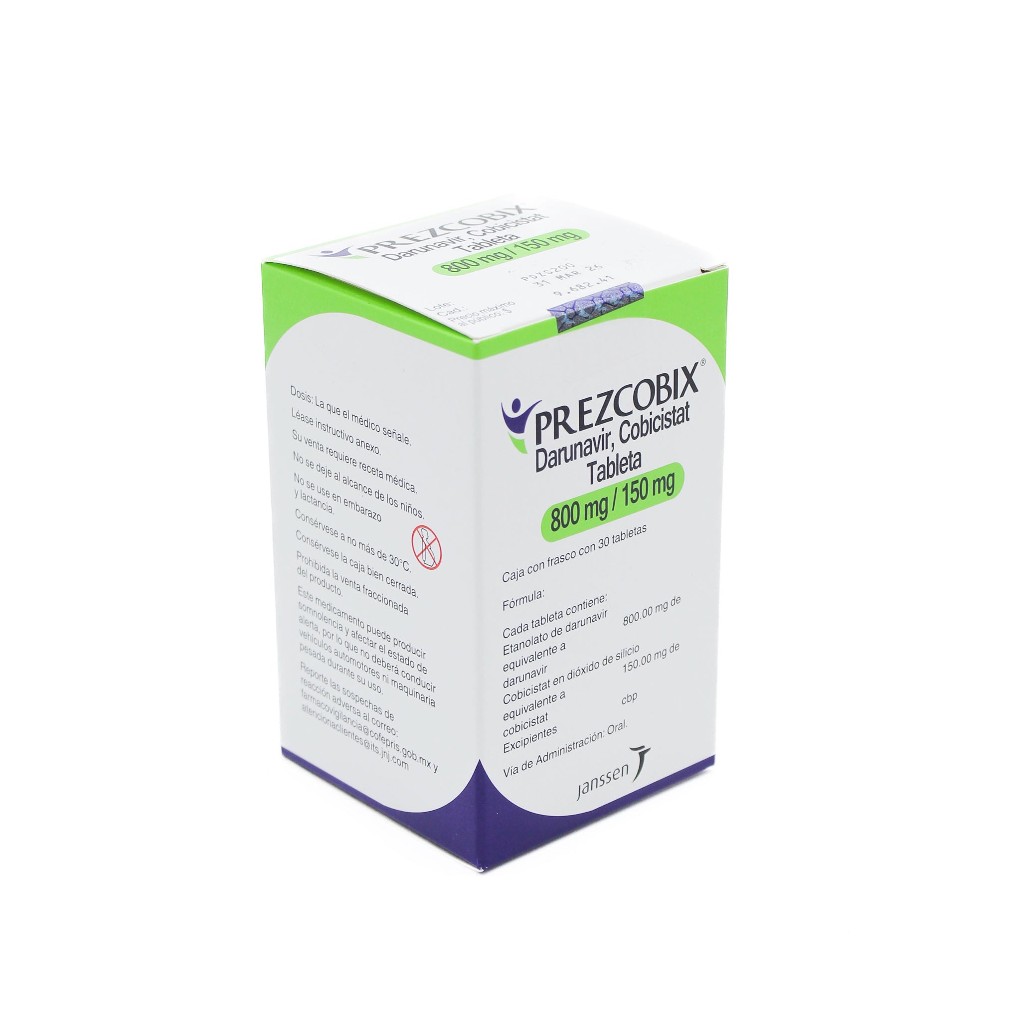 Prezcobix 800 mg / 150 mg Caja con 30 tabletas - Zuca MedLine