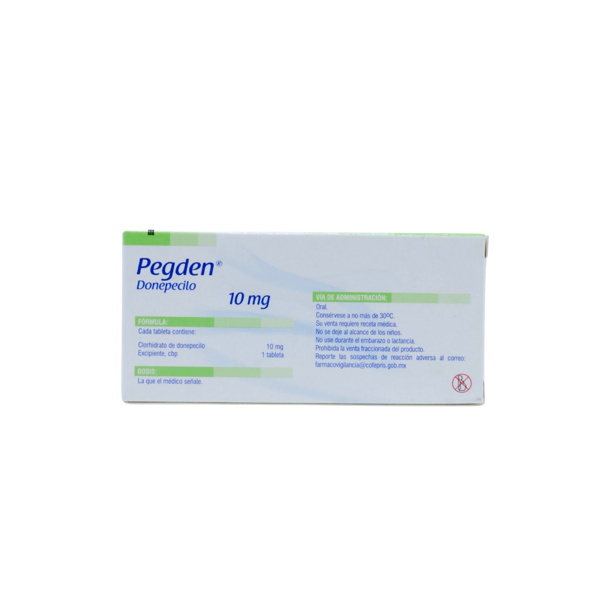 Pegden Donepecilo de 10 mg Caja C/28 - Zuca Medline