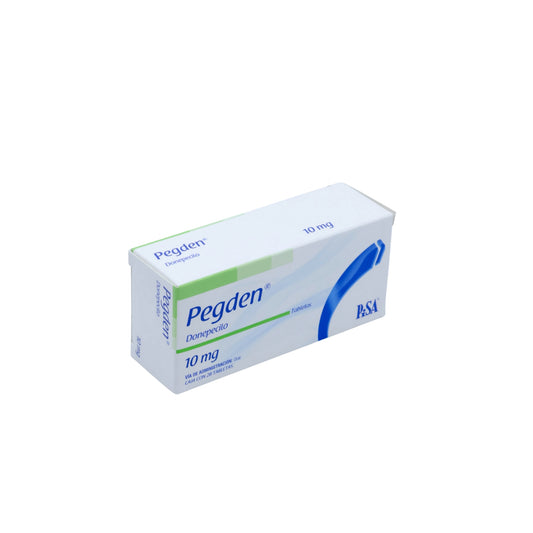Pegden Donepecilo de 10 mg Caja C/28 Paquete de 2