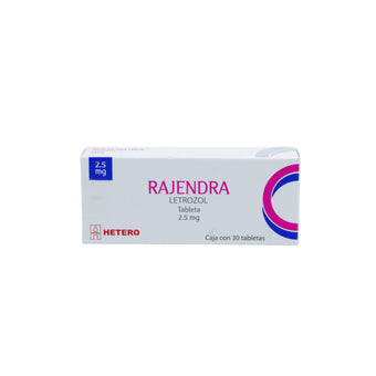 compare product Rajendra Letrozol 2.5 mg, Caja con 30 tabletas