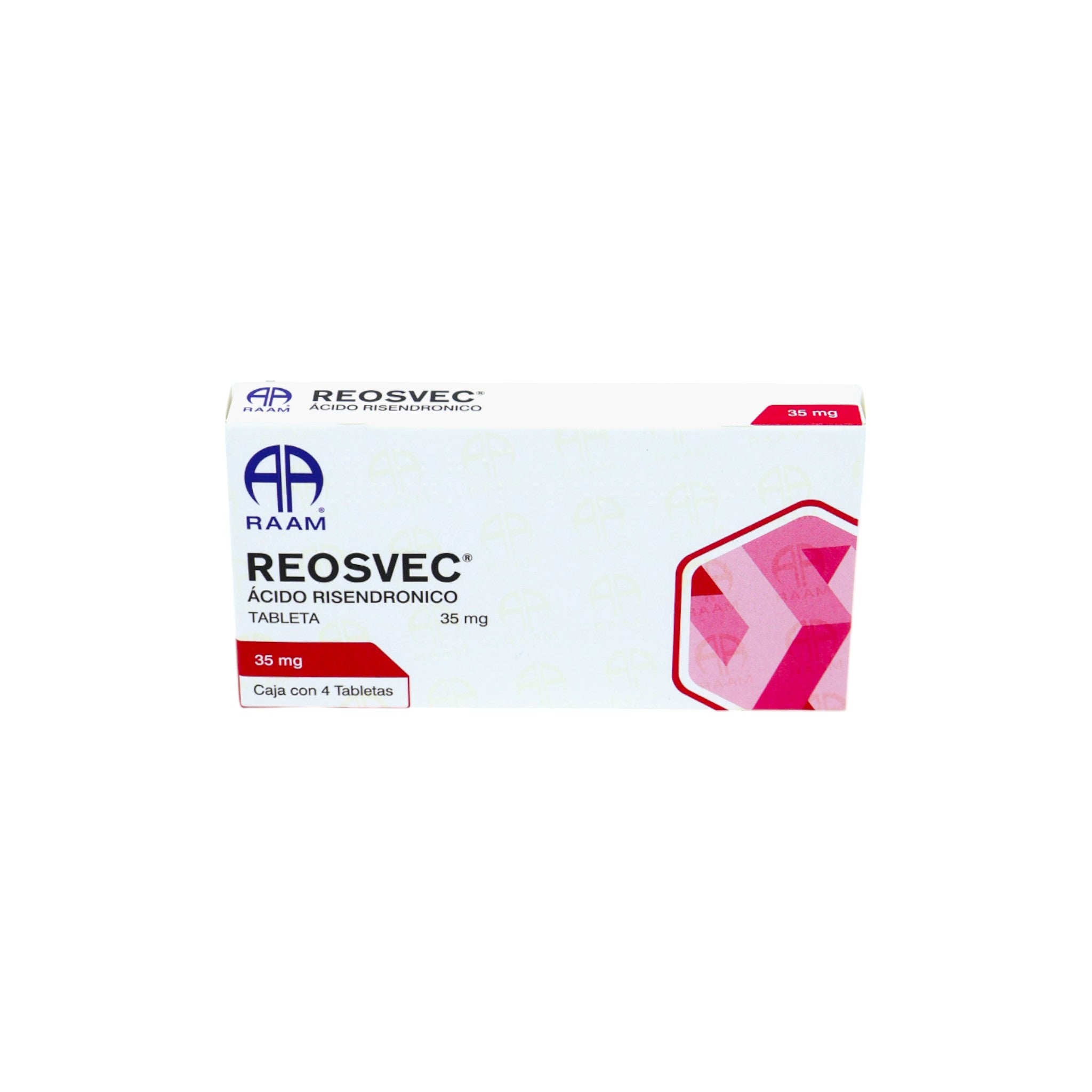 Reosvec Ácido Risedrónico 35 mg, 4 Tabletas - Zuca MedLine
