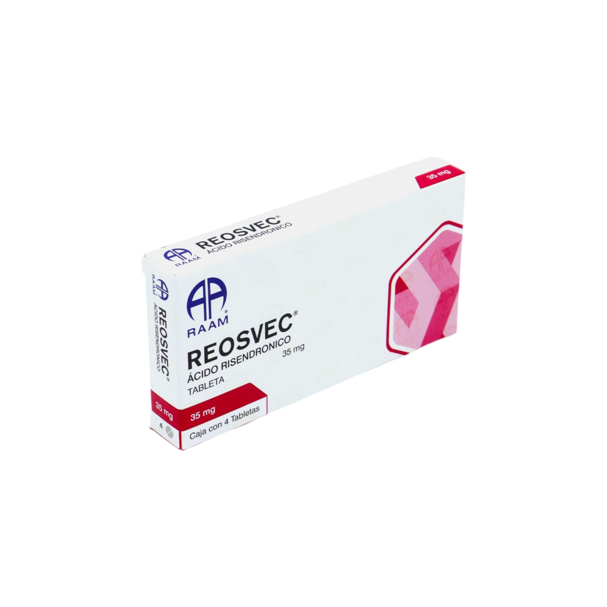 Reosvec Ácido Risedrónico 35 mg, 4 Tabletas - Zuca MedLine