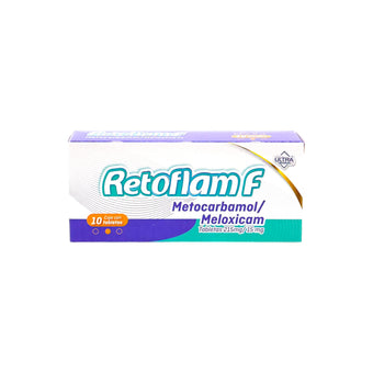 compare product Retoflam F Metocarbamol/Meloxicam 215 mg/15 mg, 10 tabletas