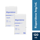 Risperidona de 1mg/ml envase C/60 mL Paquete de 2